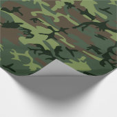 Tarnungs-Camouflage-Grün-Brown-Muster Geschenkpapier (Ecke)