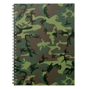 Tarnungs-Camouflage-Grün-Brown-Muster Notizblock