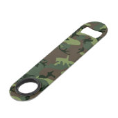 Tarnungs-Camouflage-Grün-Brown-Muster Speed Flaschenöffner (Rückseite Schrägansicht)