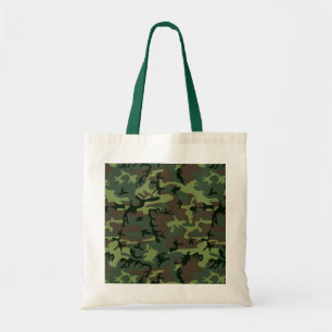 Tarnungs-Camouflage-Grün-Brown-Muster Tragetasche