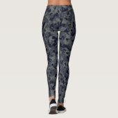 Tarnungs-Camouflage-Marine-blaues Grau Leggings (Rückseite)