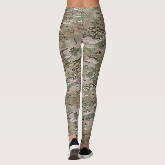Tarnungs-Camouflage-multi Gelände-Grün Brown Leggings (Rückseite)
