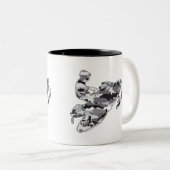 Tarnungs-Grau Snowmobiler Zweifarbige Tasse (VorderseiteRechts)