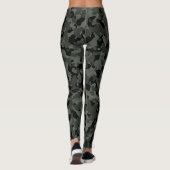 Tarnungs-große Camouflage-militärisches grünes Leggings (Rückseite)