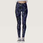 Tarnungs-großes Camouflage-Schwarz-blaues Grau Leggings (Vorderseite)