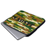 Tarnungs-individueller Name Laptopschutzhülle (Vorne Knopf)