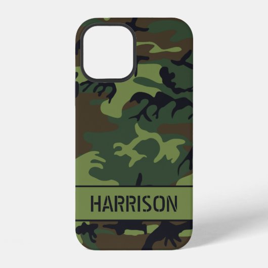 Tarnungs-Monogramm iPhone Hülle (Rückseite)