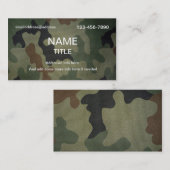 Tarnungs-Muster Visitenkarte (Vorne/Hinten)