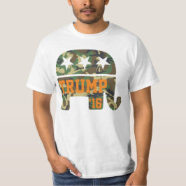 Tarnungs-Republikaner-Elefant des Trumpf-2016 T-Shirt