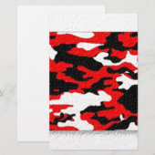 Tarnungs-Rot-Muster Briefpapier (Vorne/Hinten)