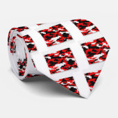 Tarnungs-Rot-Muster Krawatte (Gerollt)