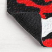 Tarnungs-Rot-Muster Mousepad (Ecke)