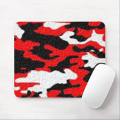 Tarnungs-Rot-Muster Mousepad (Mit Mouse)