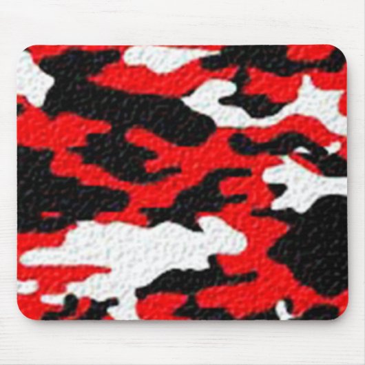 Tarnungs-Rot-Muster Mousepad (Vorne)