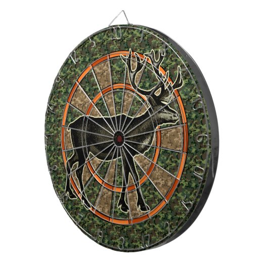 Tarnungs-Rotwild-Jäger Dartscheibe (Vorderseite rechts)