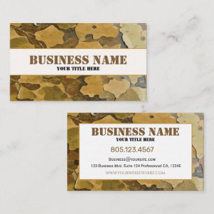 Tarnungsblätter Visitenkarte