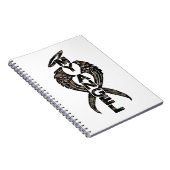 Tarnungsengel wings gewundenes Notizbuch Notizblock (Rechte Seite)