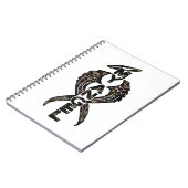 Tarnungsengel wings gewundenes Notizbuch Notizblock (Linke Seite)