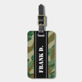 Tarnungsmusterentwurfs-Reise-Gepäckanhänger Gepäckanhänger (Vorderseite vertikal)