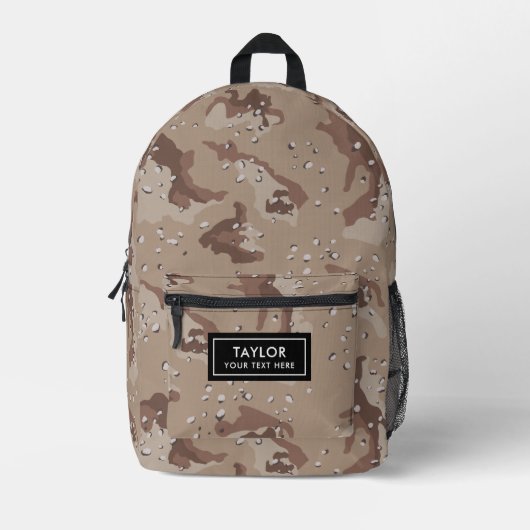 Tarnwüste Cookie Dough Bedruckter Rucksack (Vorderseite)
