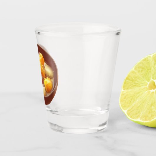 Taro Ball Dessert Illustration Schnapsglas (Rechts)