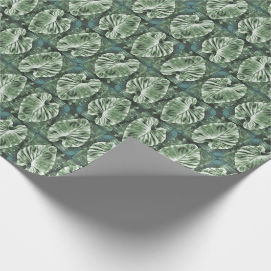 Taro Elephant Ohr Pflanze Blätter Geschenkpapier (Ecke)