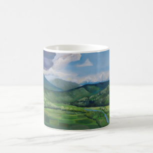 Taro Fields Hanalei Hawaii Ölgemälde Kaffeetasse