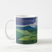 Taro Fields Hanalei Hawaii Ölgemälde Kaffeetasse (Links)