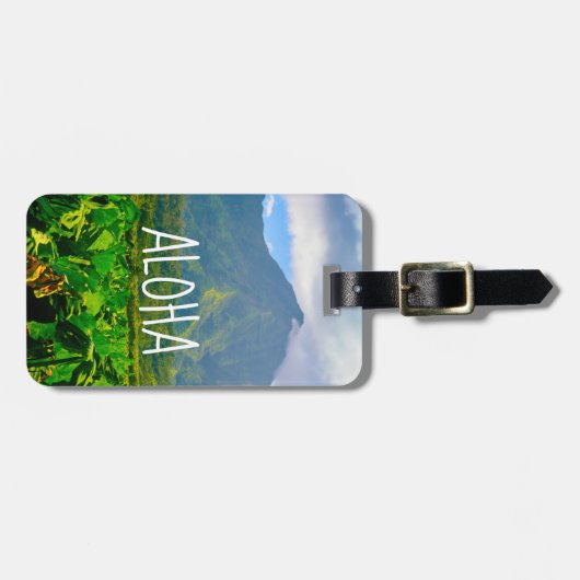 Taro Fields, Hanalei, Kauai, Hawaii Gepäckanhänger (Vorderseite horizontal)