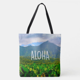 Taro Fields, Hanalei, Kauai, Hawaiian Beach Bag Tasche