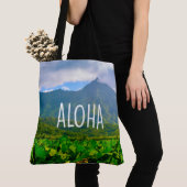Taro Fields, Hanalei, Kauai, Hawaiian Beach Bag Tasche (Von Nahem)