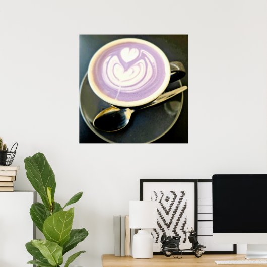 Taro latte poster (Heimbüro)