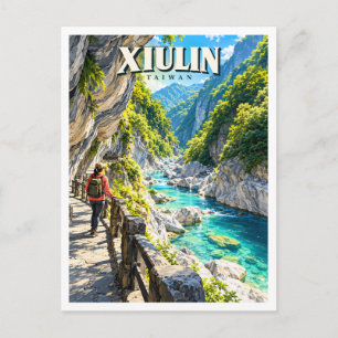 Taroko-Schlucht – Shakadang-Trail Xiulin Taiwan Postkarte