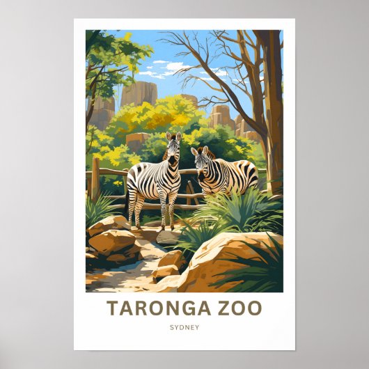 Taronga Zoo Sydney Travel Print Poster (Vorne)