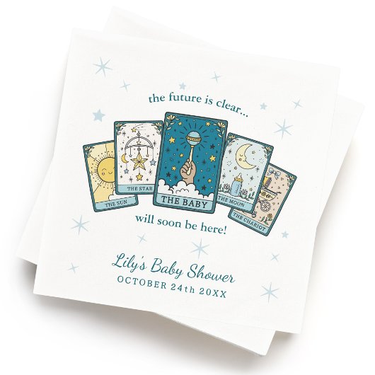Tarot Baby Boy Baby Shower Paper Napkin Serviette