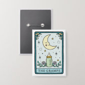 Tarot Baby Dusche Großvater Button (Vorderseite/Rückseite)