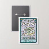 Tarot Baby Dusche Nana Großmutter Button (Vorderseite/Rückseite)