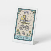 Tarot Baby Shower Cards and Gifts Table Sockelschild (Vorderseite)