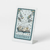 Tarot Baby Shower Guestbook Table Sockelschild (Vorderseite)