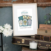 Tarot-Baby-Shower-Party-Favor rahmenfähiges Tischs Poster