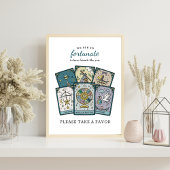 Tarot-Baby-Shower-Party-Favor rahmenfähiges Tischs Poster