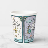 Tarot-Baby-Shower-Party Pappbecher (Vorderseite)