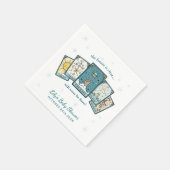 Tarot Baby Shower Personalized Paper Napkin Serviette (Ecke)