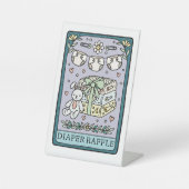 Tarot-Baby-Shower-Windel-Raffle-Tisch Sockelschild (Vorderseite)