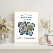 Tarot-Baby-Shower-Windel-Raffle-Tischschild Poster