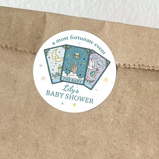 Tarot Babydusche Umschlag Aufkleber Aufkleber