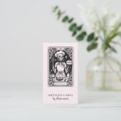 Tarot Bäcker Röte Rosa Gebäck Koch Visitenkarte (Stehend Vorderseite)