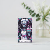 Tarot Baker Business Card Visitenkarte (Stehend Vorderseite)