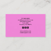 Tarot Baker Business Card Visitenkarte (Rückseite)