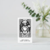 Tarot Baker Business Card Visitenkarte (Stehend Vorderseite)